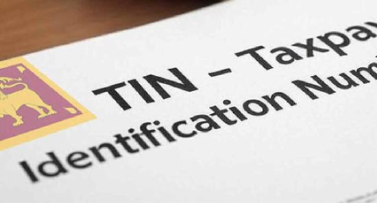 නොවැම්බර් 01 සිට TIN සහතිකය අනිවාර්යයි